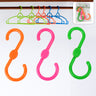 S Shape Plastic Hooks Hanger For Hanging Cloth (3 Pcs Set)