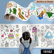 Fun And Educational Coloring Roll (1 Pc) thumbnail 6