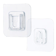 7433 Transparent Adhesive Male Hook Used For Hanging Various Types Of Items (1pc) thumbnail 1