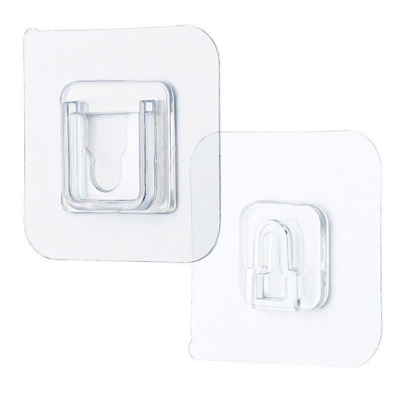 7433 Transparent Adhesive Male Hook Used For Hanging Various Types Of Items (1pc)