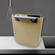 Hanging Trash Can For Kitchen Cabinet Door Small Collapsible Foldable Waste Bins Hanging Trash Holder For Bathroom Bedroom Office Car Portable thumbnail 4