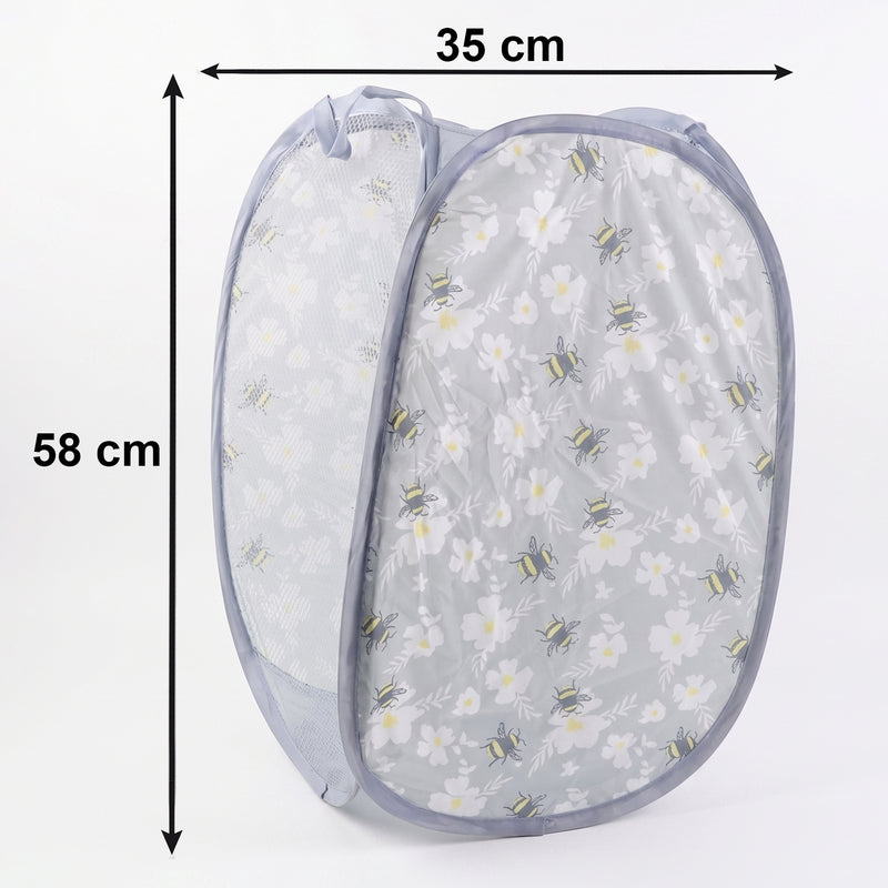 Foldable Mesh Laundry Bag Hamper (1 Pc 36x36x56 Cm)