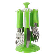Stainless Steel Cutlery Set With Stand - (24 Pc) thumbnail 3