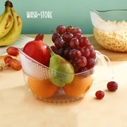 Supermom Multipurpose Transparent Plastic Bowl  Basket With Handle (1 Pc) thumbnail 4