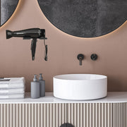 Hair Dryer Holder Wall Mounted Space Plastic Drill Blow Dryer Organizer Rack For Hair Tool Bedroom Bathroom thumbnail 2