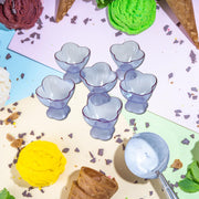 5343 New Modern Style Dessert  Ice Cream Bowl Plastic 6pcs For Home  Office  Party Use thumbnail 6