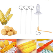 1 Set Potato Spiral Cutter Potato Twister (4 Spits) thumbnail 2