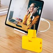 Wireless 3 In 1 Foldable Wall Plug Adapter  Socket  Converter (1 Pc) thumbnail 4