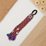 Traditional Multicolor Braided Hair Accessory Stylish Kodi String Bow (1 Pc) thumbnail 3
