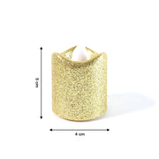 Christmas Premium Glitter Led Tealight Candles (6 Pc Set) thumbnail 3