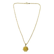 Elegant Floral Design Gold Plated Pendant Necklace (1 Pc) thumbnail 3
