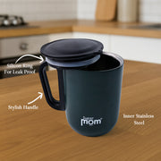 Supermom Metallic Stainless Steel Insulated Mug With Lid Approx 300ml (1 Pc) thumbnail 3