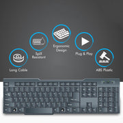 Wired Usb Keyboard 104 Keys (1 Pc) thumbnail 2