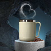 8137 Ganesh Premium Stainless Steel Coffee Mug With Heat Resistant Mug Lid. Approx 400ml Mug. thumbnail 1