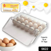 Plastic 18 Cavity Egg Storage Box Or Egg Trays For Refrigerator With Lid  Handles High Quality Rectangular Egg Tray Box For 18 Egg (1 Pc) thumbnail 7