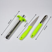 8135 Ganesh 3pc Lighter Cum Knife And Peeler. thumbnail 1