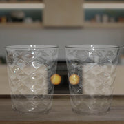 Apex Pyramid Design Unbreakable Plastic Glass  300 Ml thumbnail 2