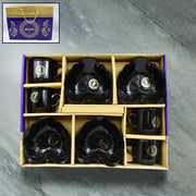 A One Ceramic Tea  Cups  Mug Set With Leaf Shape Serving Bowl (8 Pcs Set) thumbnail 1