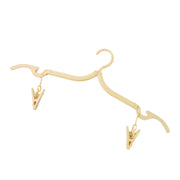 Multipurpose Foldable Cloth Hanger With Dual Clips (1 Pc) thumbnail 2