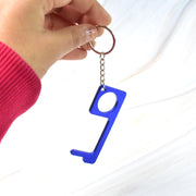 Metal Key Shape Keychain Door Opener Tool (1 Pc) thumbnail 1