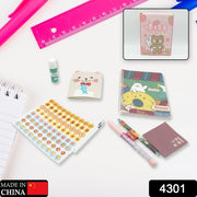 Cartoon Stationery Box  Cartoon Design School Box Book  Diary  Pen  Eraser Sharpner  Sticker  Pen Refill Student Gift School Box  (1 Box) thumbnail 5