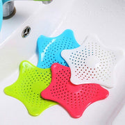 0829 Silicone Star Shaped Sink Filter Bathroom Hair Catcher Drain Strainers For Basin thumbnail 4