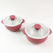 Apex Premium Plastic Serving Bowl Set With Lids (2 Pc) thumbnail 1