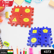 4373 Mix Color Childrens Educational Toys Kids 3-12 Years Old 4 Pc Set Of Digital Block Building Blocks Childrens Toys Building Block Educational Gift For Boys Girls (4 Pc Set) thumbnail 5