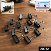 Medium Size Heavy-duty Black Binder Clips Set (32 Mm 12 Pc) thumbnail 7