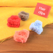 Small Hair Claw Clips Plastic Fluffy Hair Claw Hair Hair Accessories (12 Pcs Set) thumbnail 1