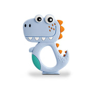 Silicone Dinosaur Teether For Baby (1 Pc  Mix Design  Color) thumbnail 1