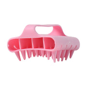 Scalp Massager Shampoo Brush Soft Silicone Hair Washing Comb With Handle thumbnail 1
