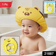 Cute Cartoon Baby Shower Cap Shampoo Bath Hat (1 Pc) thumbnail 7