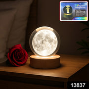 3d Crystal Ball Lamps With Base  (1 Pc) thumbnail 7