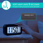 Digital Lcd Alarm Clock With Backlight (1 Pc) thumbnail 4