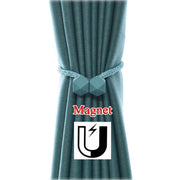 1441 Hexagonal Magnetic Braided Rope Drapery Window Curtains Loop Binding Ties Buckle (2 Pc) thumbnail 4