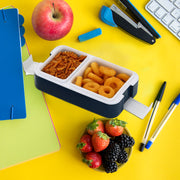 5331 Airtight Lunch Box 2 Compartment Lunch Box Leak Proof Food Grade Material Lunch Box Modern Appearance  Compact Lunch Box With Spoon thumbnail 2