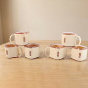 Premium Square Shape Tea Cup Set  6-piece (150 Ml) thumbnail 5
