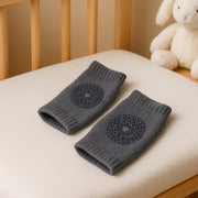 Dark Grey Toddler Wool Knit Leg Warmer (Knee Guard) thumbnail 5