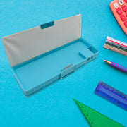4260 Art  Stationery Cartoon Multi-functional Geometry Box For Boys With Inbuilt Calculator 2 Sides Open And Double Sharpener Stationery Kit Pencil Box For Boys Art Plastic Pencil Box  For Girls And Boys thumbnail 4