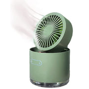 7615 Mini Desktop Cooling Fan Automatic Shaking Head Rotating Spray Humidifier Fan Water Cooling Small Fan Desktop Mini Air Conditioning Fan With Small Water Tank (Battery Not Include) thumbnail 3