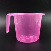 Plastic Round Transparent Bath Water Mug (1 Pc  1200 Ml  Mix Color) thumbnail 5