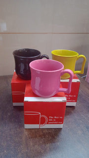 Premium Plastic Coffee  Tea Cups  Mug With Handle (1 Pc  With Color Box  Mix Color) thumbnail 6