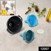 12007 3 In 1 Kitchen Funnel Set Of 3 Funnel For Filling Bottle Small Canning Funnel With Handle Food Grade Plastic Funnel With Detachable Strainer Filter For Liquid Dry Ingredients And Powder thumbnail 5