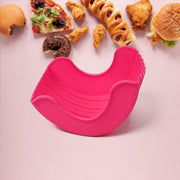 Silicone Burger Holder Snack Holder Reusable Burger Holder thumbnail 1