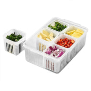5598 Fridge Storage Boxes Freezer Storage Containers Container For Kitchen Storage Set Storage In Kitchen Vegetable Storage Draining Crisper Refrigerator Food Box (1 Pc) thumbnail 3