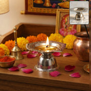 Stainless Steel Traditional Puja Diya Stand  (1 Pc) thumbnail 1