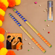 Traditional Decorative Dandiya Sticks Pair For Navratri Garba (2 Pc) thumbnail 2