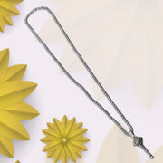 Silver Chain With Gada Pendant  Locket (1 Pc) thumbnail 2