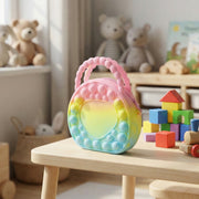 Rainbow Round Silicone Pop It Coin Purse (1 Pc) thumbnail 2
